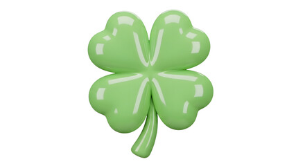 Fototapeta premium Green Clover Four Leaf