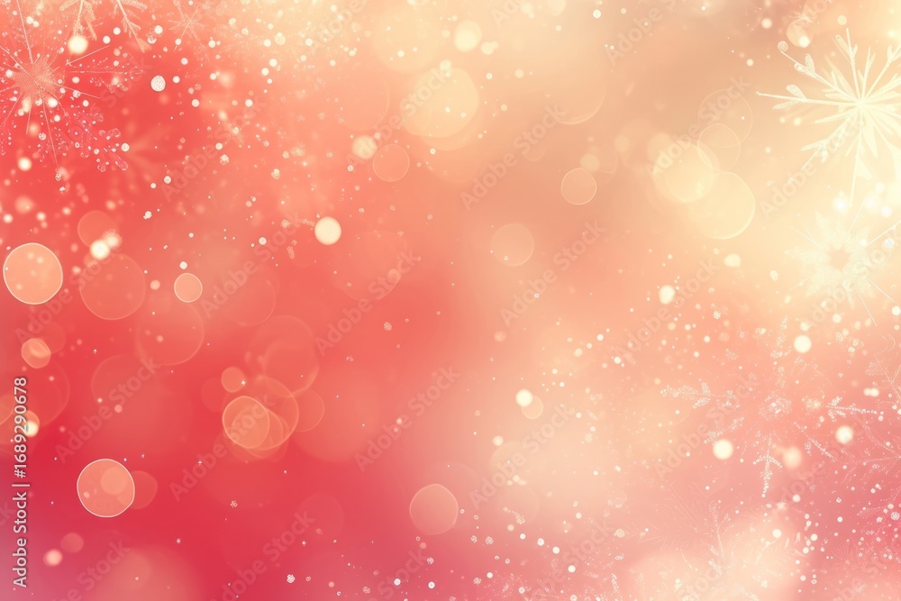 Poster circle bokeh with snowflake backgrounds outdoors pattern.