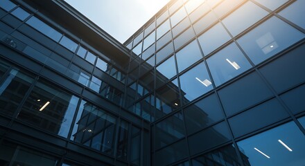 Obraz premium Sunlit Glass Facades