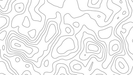 Topography white vector mapping pattern with elevation relief textures and curved contour grids, abstract terrain background for modern travel, hiking, adventure, and nature branding projects
