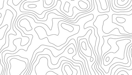 Topography inspired terrain pattern with seamless white elevation line textures, abstract vector relief mapping for hiking maps, travel graphics, outdoor adventure, and scientific applications