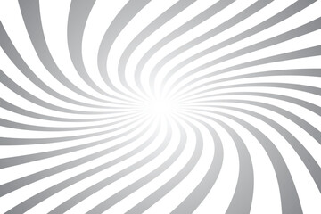 Abstract sunburst background with swirling gray and white lines radiating from a central point.