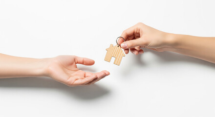 Minimalist Studio Key Handover &ndash; Clean White Real Estate Concept