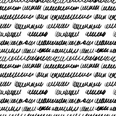 Abstract Doodle Scribbles Vector Seamless Pattern.
