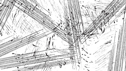 Vintage Dirty Grunge Surface. Old Worn Monochrome Pattern Background Texture