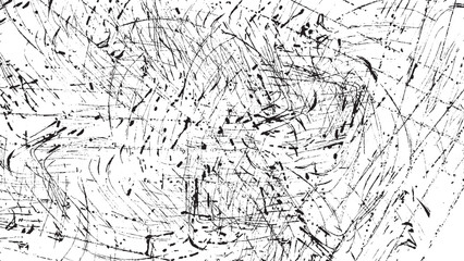 Abstract Dirty Texture with Scratches Frame and Dust Grain Overlay