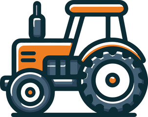 tractor vector graphic clipart design