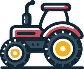 tractor vector graphic clipart design