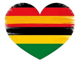 Heart-shaped flag with distressed texture