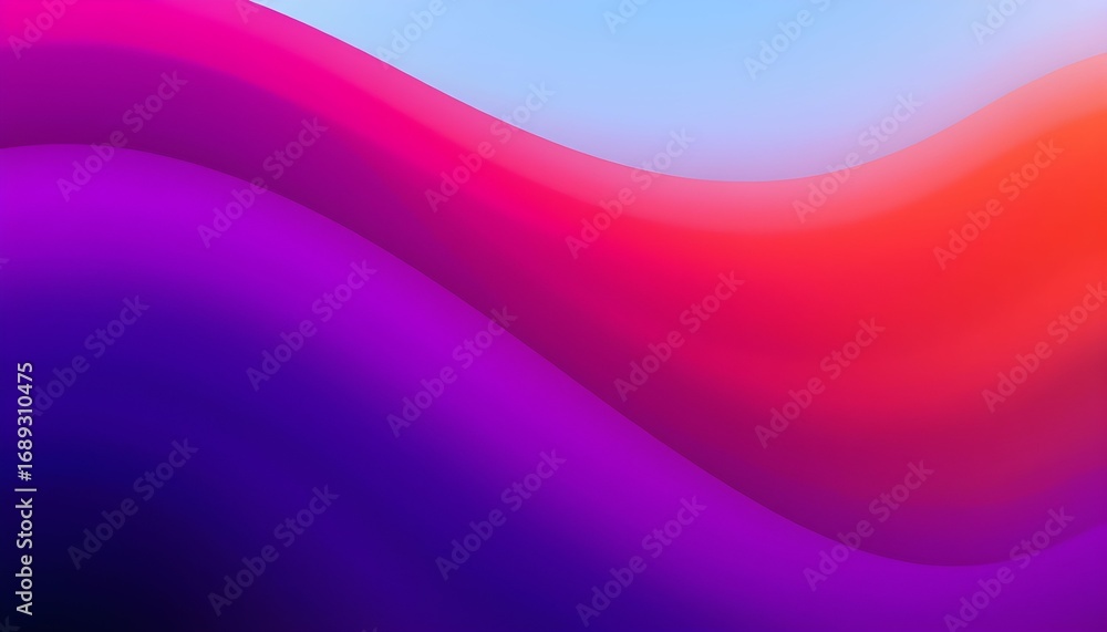 Poster abstract colorful gradient background with smooth flowing waves, vibrant and dynamic design.