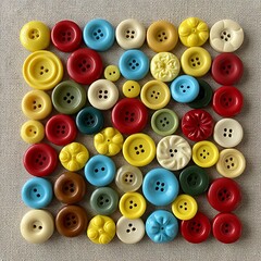 Fototapeta premium Button Symphony