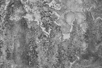 Highly Textured and Discolored Concrete Wall, with a Striking Ab