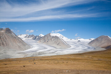 Altai tavan bogd national park landscape, Potanin Glacier, Mongolia