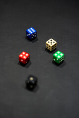 dice on the table