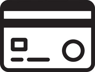 Vector art of credit card icon