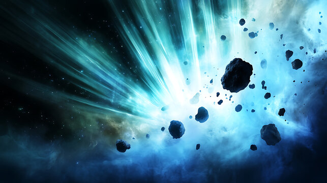 Asteroids Scatter in a Cosmic Explosion of Light