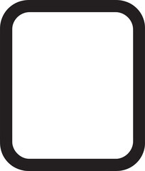 Vector art of a rounded square frame