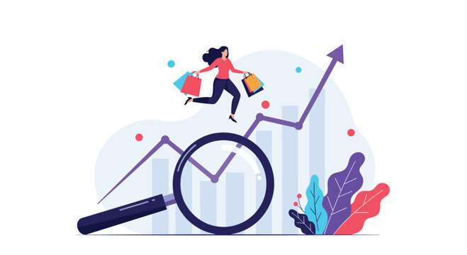 Customer behavior analytics and shopping trends driving business growth