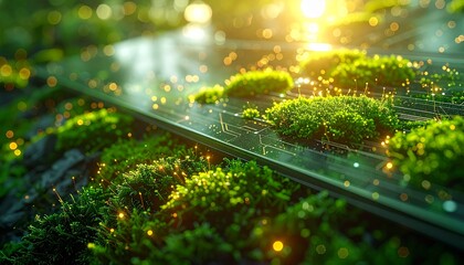 Neuro-Mycelial Nexus: Data Transmission in Bio-Digital Substrate (Macro 8K)