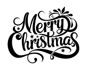 Merry Christmas typography Silhouette black silhouette vector,silhouette,symbol,icon,vector,minimalist