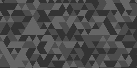 Abstract geometric seamless pattern origami black, gray square cube repeat triangulated random cube low polygon triangle textile abstract corporate creative design.	