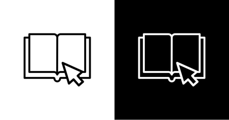 E-Book Icon Set Multiple Style Collection