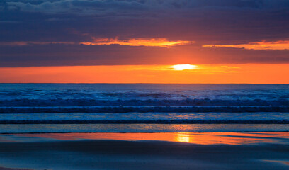 Obraz premium Sunset @ Watergate Bay, UK