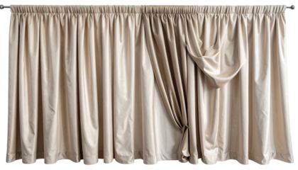 white curtain on white background