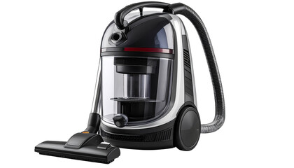 Vacuum Cleaner PNG, Modern Home Cleaning Machine with Handle and Dust Container, Transparent Background, Household Appliance Illustration, Floor Cleaning Design