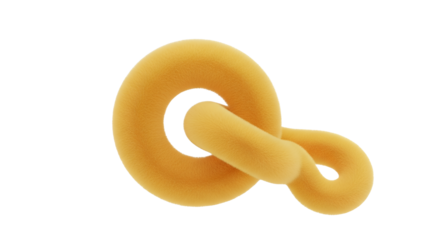 Infinity Symbol Knot Abstract Design Concept Isolated on Black Background Stock Photo