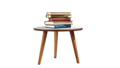 stack of books isolated on white