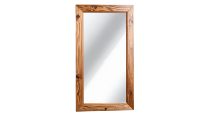 Standing Mirror PNG, Full-Length Mirror with Frame and Stand, Transparent Background, Home Furniture Illustration, Bedroom and Dressing Room Design