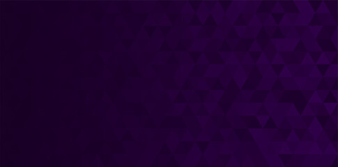 Fototapeta premium Dark purple geometric triangle background with gradient effect, perfect for modern design, digital projects, abstract themes, and stylish decoration.