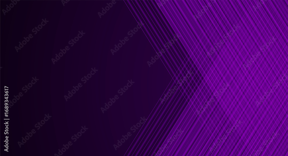 Poster purple diagonal line abstract background with glowing gradient effect, perfect for modern design, te