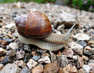Snail on gravel (2)