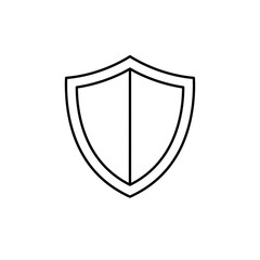 Outline Shield Icon Graphic Design