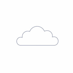 Simple Line Drawing of a Cloud