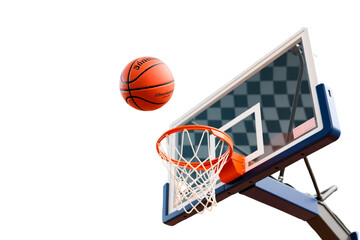 Naklejka premium basketball hoop on a white background