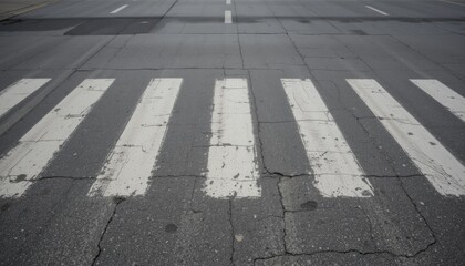 Pedestrian crossing on the street