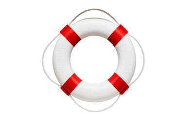 life buoy on white background