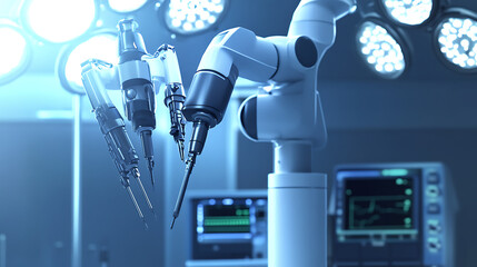Robotic Surgical Arm in Operating Room