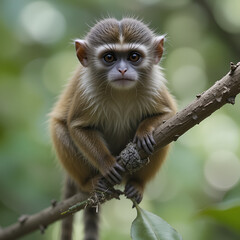 Lesser spot-nosed monkey (Cercopithecus petaurista)