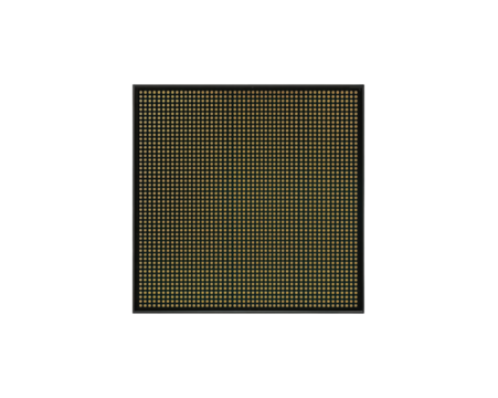 Close-up of a modern hi-tech microchip with gold plated circuitry reflecting the advanced technologies