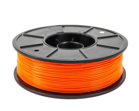 Vibrant Orange Filament Spool for 3D Printing - Precision Material for Modern Technology