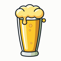 Classic Beer Bottle and Glass Icon
