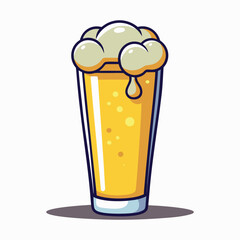 Classic Beer Bottle and Glass Icon
