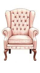 Roseate Repose: A Gentle Chair