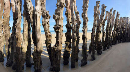 Plage du Sillon à Saint-Malo - brise-lames