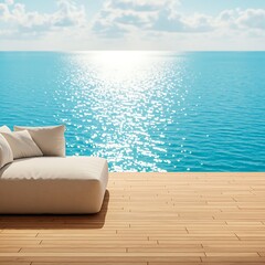 Ocean's Embrace: Midday Serenity