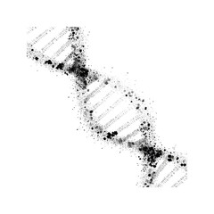 Abstract DNA Double Helix Structure, Genetic Code, Scientific Background